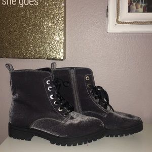 FROSTED SUEDE COMBAT BOOTS! ✨